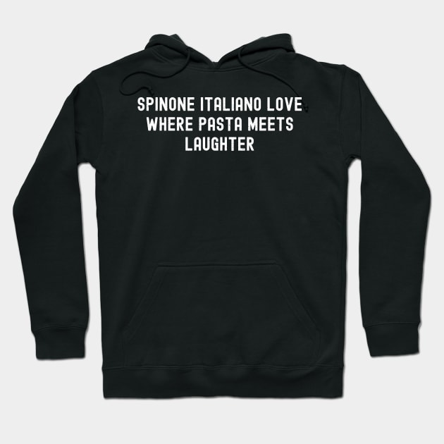 Spinone Italiano Love Where Pasta Meets Laughter Hoodie by trendynoize